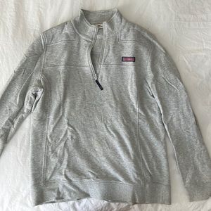 Vineyard Vines Grey Shepshirt Quarter Zip